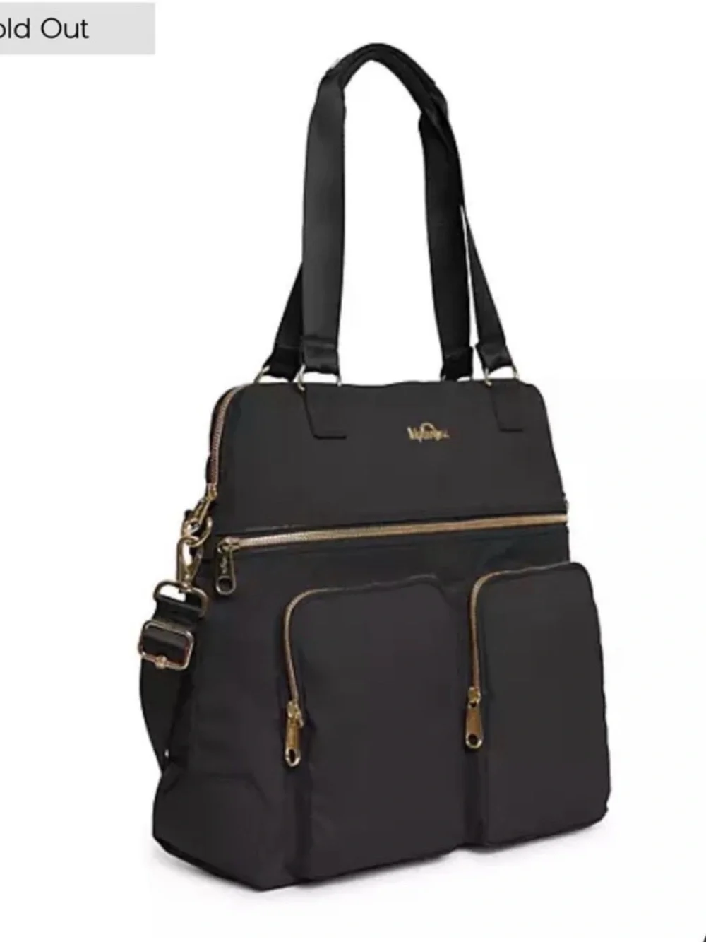 Kipling Black nylon laptop tote
